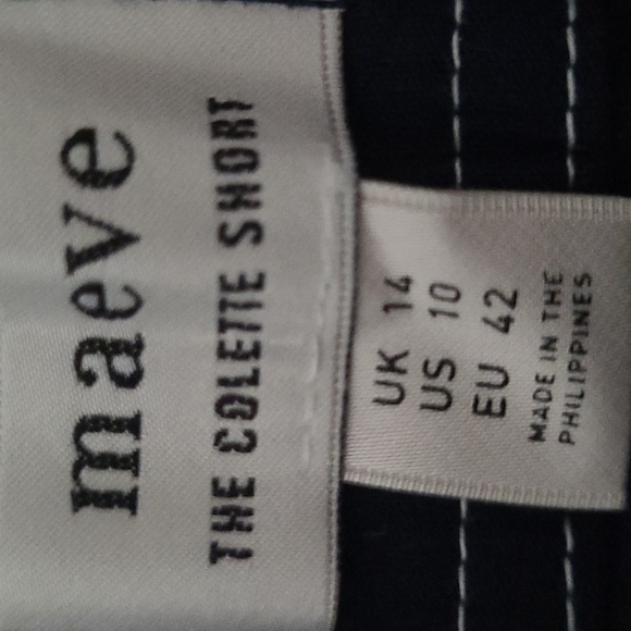 Maeve button up romper navy NWT SIZE 10 - Picture 5 of 6